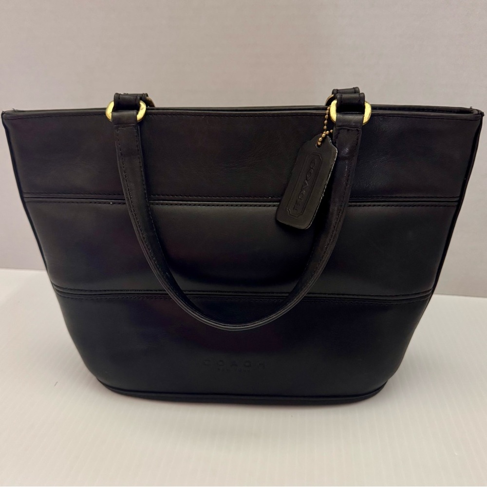 Coach Black Leather Tribeca Tote Bag 9081